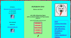 Desktop Screenshot of peperoncinosanremorivieradeifiori.it