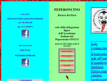 Tablet Screenshot of peperoncinosanremorivieradeifiori.it
